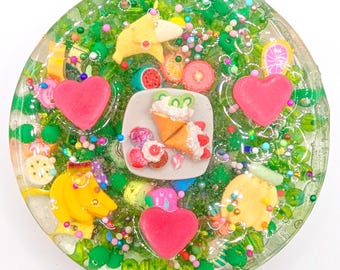 Fruit Sensory Picky Pad: Reusable Jelly Fidget with Beads & Clay Fruit