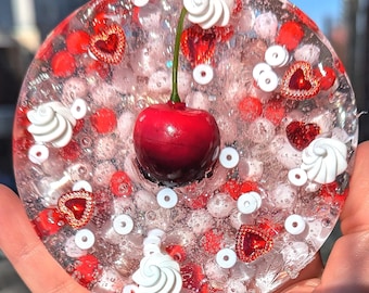 Cherry Bomb Sensory Picky Pad: Remeltable Fidget Toy with Tray