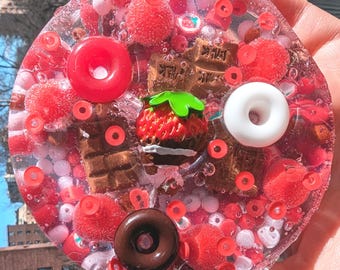 Chocolate Strawberry Scented Jelly Fidget Toy: Remeltable Picky Pad