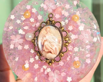 Fine Art Portrait Picky Pad: Pink Flower Fidget Toy, Stress Relief