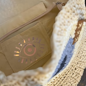 Evil Eye Hamsa Purse - Interior Hamsa with Personalization
