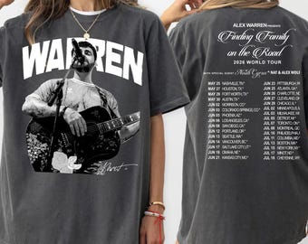 Alex Warren Eras Tour 2026 PNG vintage, diseño de camiseta con estética de música indie, descarga digital