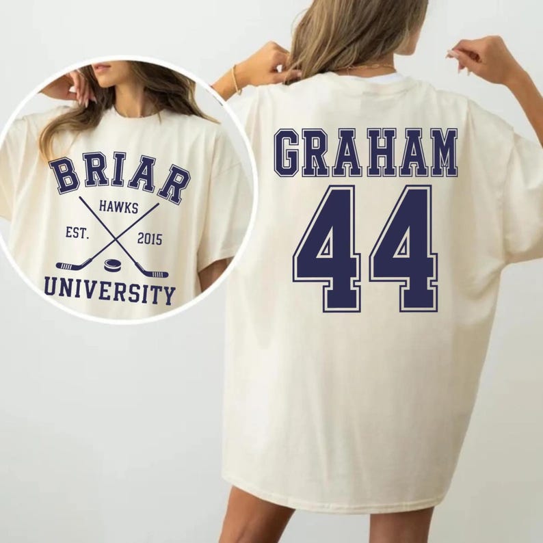 Briar University Graham 44 PNG, Off-campus Crewneck, Hockey Romance ...