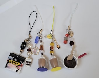 Japanese Trinket Re-Ment Morinaga Sweets Hot Chocolate Keychain | Heisei Retro Sweets Re-ment Hot Cocoa Phone Charm