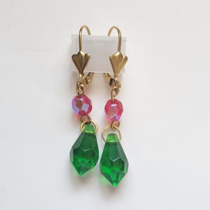 Howl&#39;s Earrings | Czech Glass Howl&#39;s Moving Castle Dangle Earrings | Howl&#39;s Moving Castle Inspired Glass Earrings