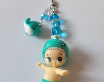 Twozies Baby Whale Keychains | Whale Twosies Themed Keychain | Series 2 Ocean Animal Twozies Phone Charms | Cute Animal Themed Keychains
