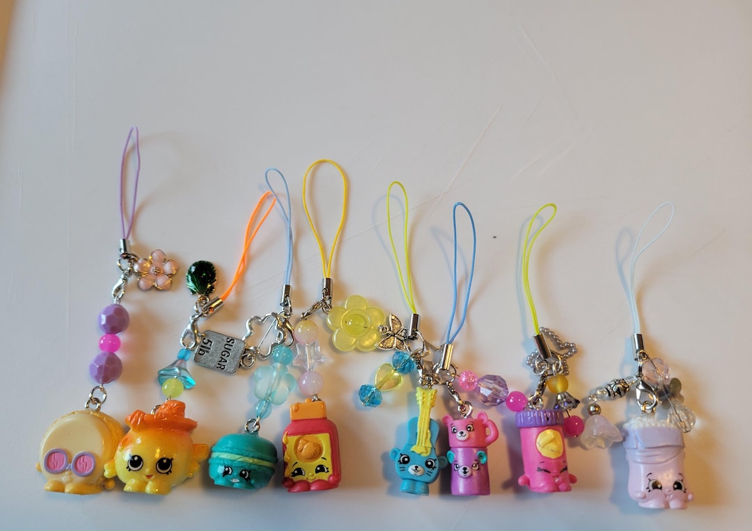 Shopkins Sweets Keychain Shopkins Beaded Phone Charm