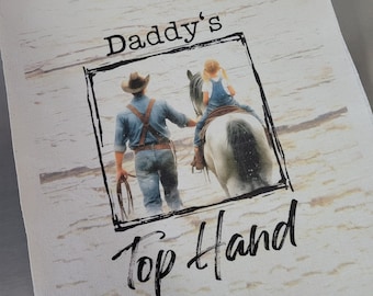 Ranch fabric panel daddy's top hand 100 % Kona cotton or muslin material