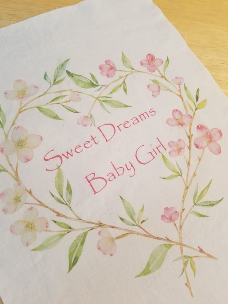 New baby quilt panel girl quilt square sew on patch nursery fabric panel floral fabric patch