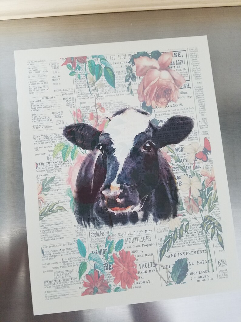 Cow Quilting Panel Bovine Farm Fabric Cotton Muslin Sew on Etsy