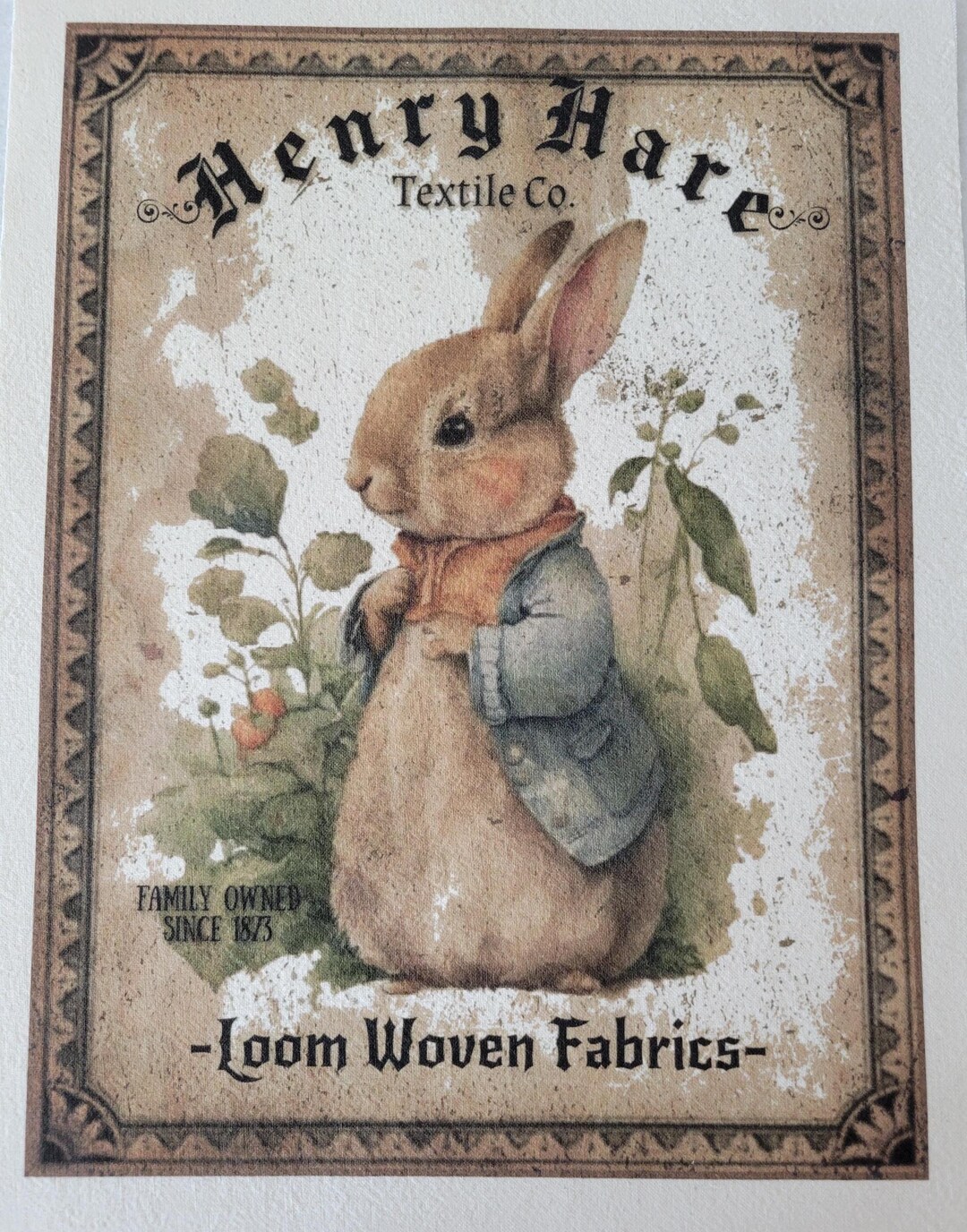 Primitive Rabbit Panel 100 % Cotton Kona or Muslin Bunny Material - Etsy
