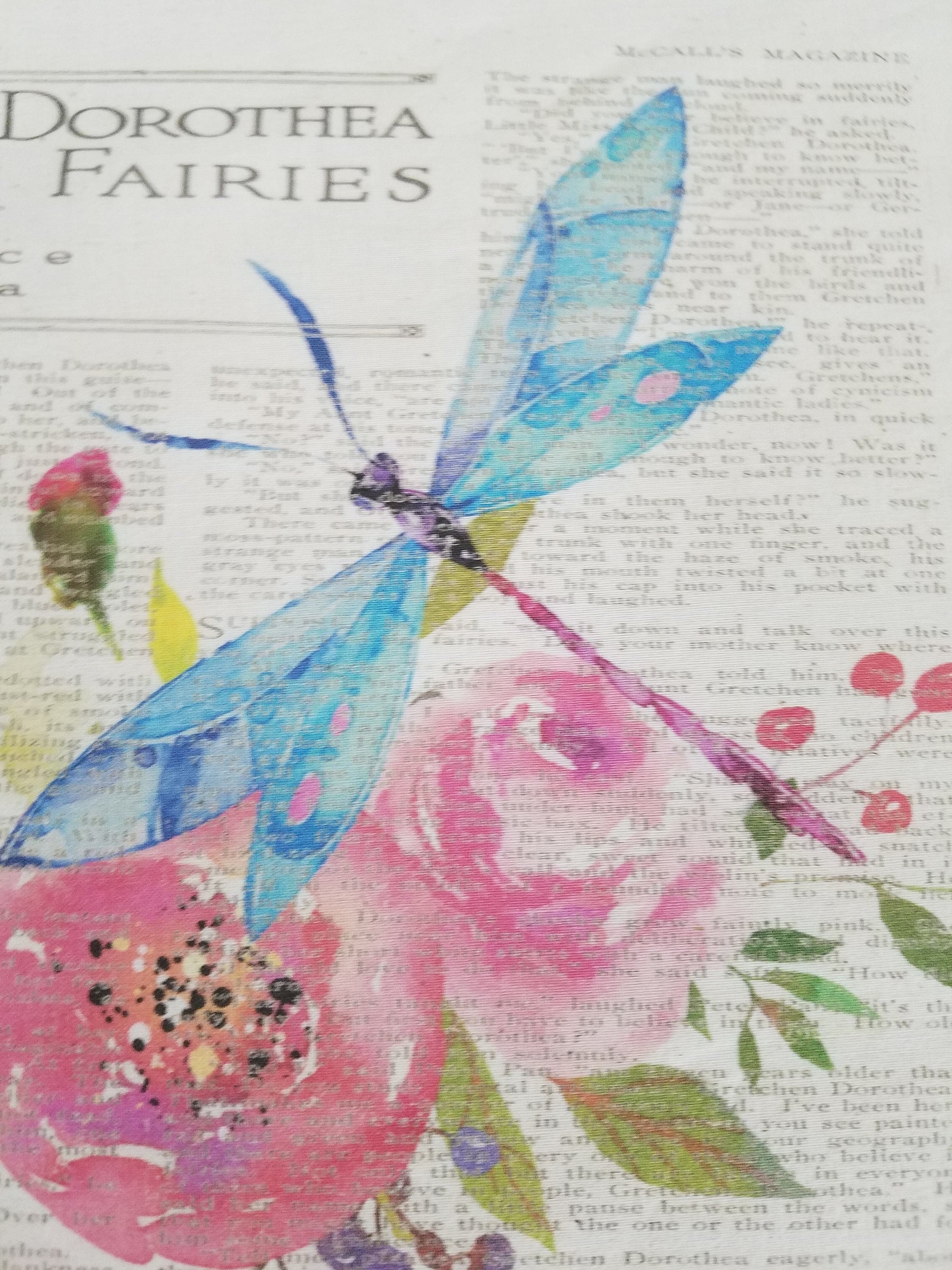 Dragonfly fabric panels for quilting nature quilt square Etsy