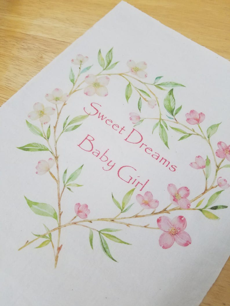 New baby quilt panel girl quilt square sew on patch nursery fabric panel floral fabric patch