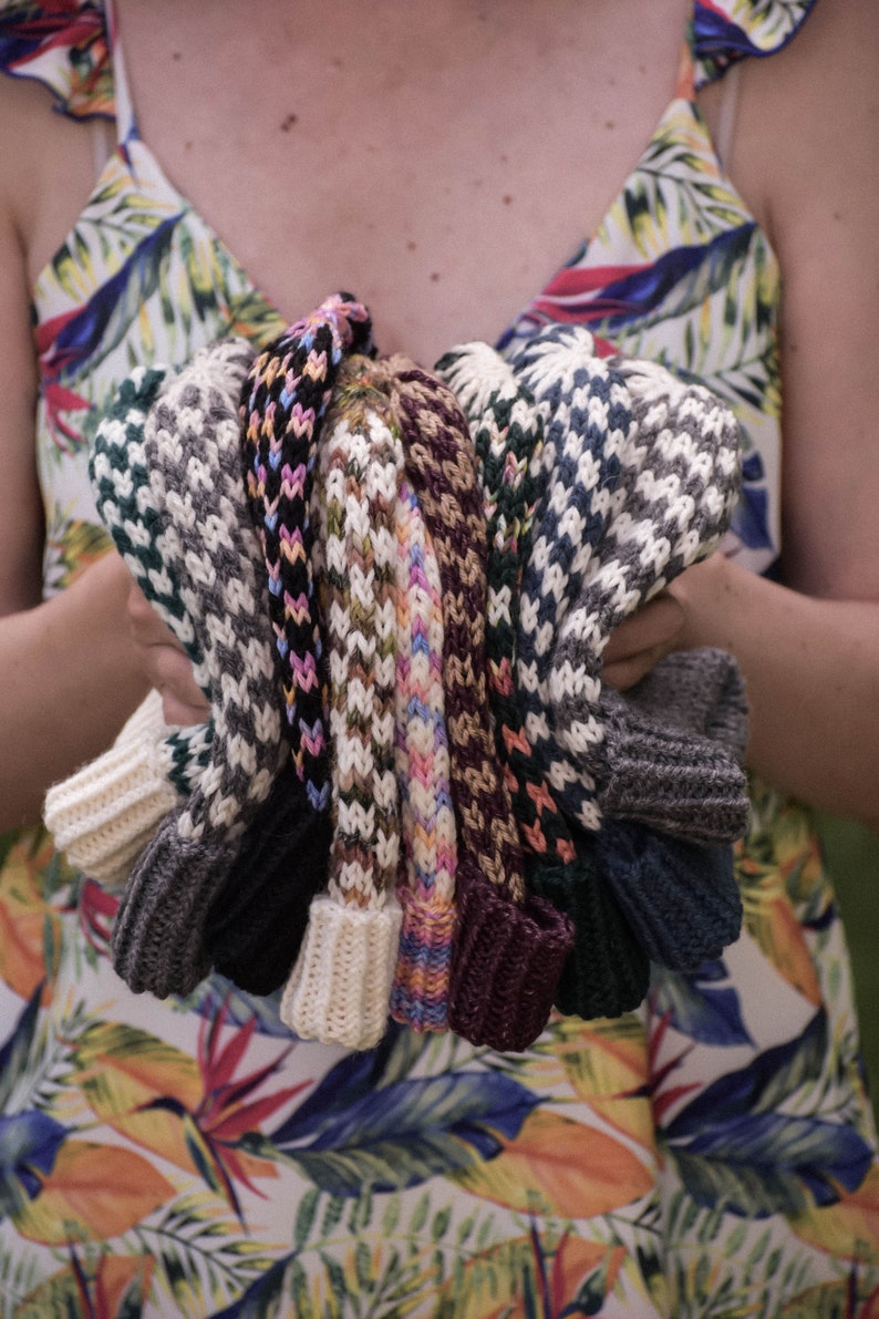 KNITTING PATTERN, knit beanie, knit hat, fair isle pattern, fair isle hat, The Sawyer Hill Beanie image 8