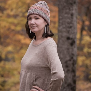 KNITTING PATTERN, The Magdalena Beanie Knitting Pattern,Yessys Designs,knit cable beanie, knit pattern, instant download. image 2