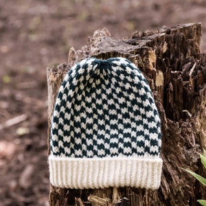 KNITTING PATTERN, knit beanie, knit hat, fair isle pattern, fair isle hat, The Sawyer Hill Beanie