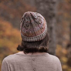 KNITTING PATTERN, The Magdalena Beanie Knitting Pattern,Yessys Designs,knit cable beanie, knit pattern, instant download. image 1