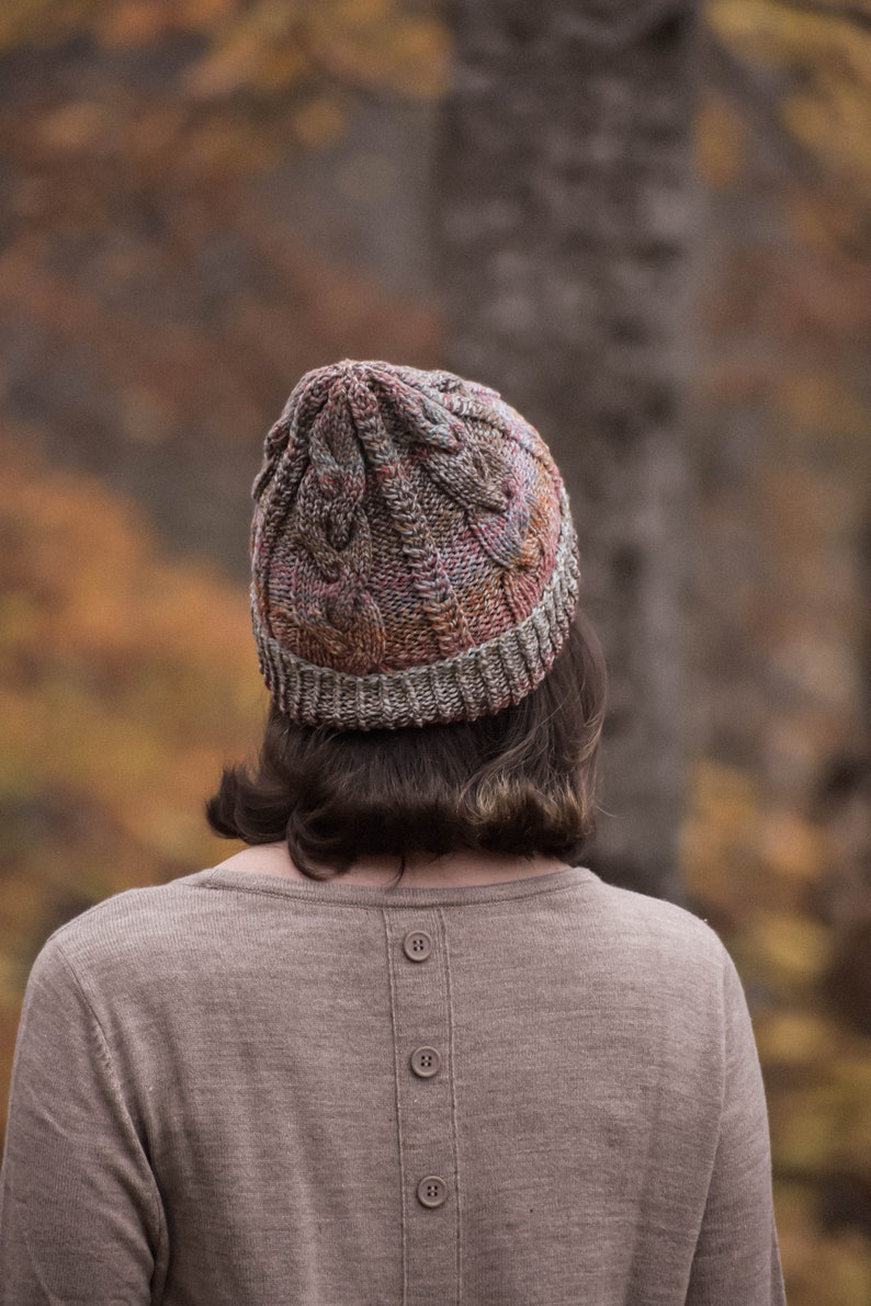 KNITTING PATTERN, The Magdalena Beanie Knitting Pattern,Yessys Designs,knit cable beanie, knit pattern, instant download. image 1