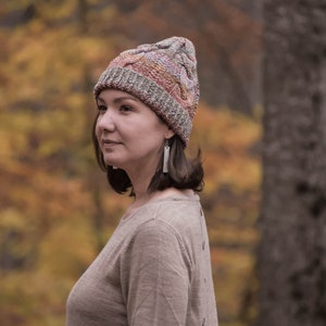 KNITTING PATTERN, The Magdalena Beanie Knitting Pattern,Yessys Designs,knit cable beanie, knit pattern, instant download. image 4