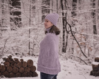 Modèle de tricot / Modèle de tricot / Poncho en tricot / Le poncho de la Sierra Nevada / Modèle de tricot de poncho