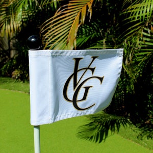 Set of 3 custom Golf Flags / Mini Golf Putting Green Flags 6&quot; x 8&quot;