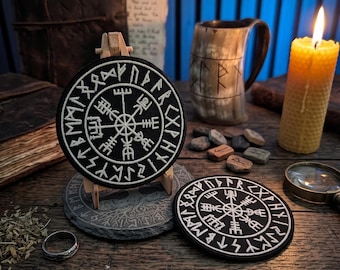 Vegvisir Embroidery Design 96mm – Viking Compass Stitch Machine File