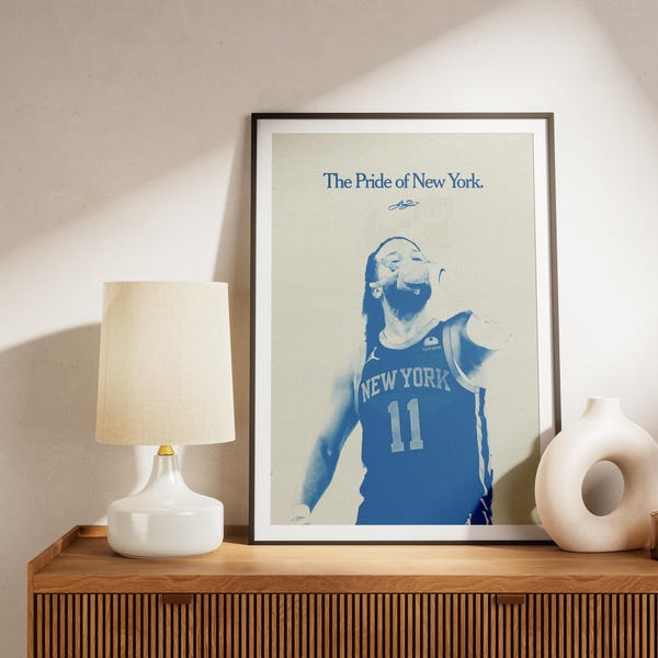 Jalen Brunson | The Pride of New York NBA Knicks Digital Poster Download