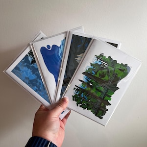 Cartes de voeux vierges imprimées