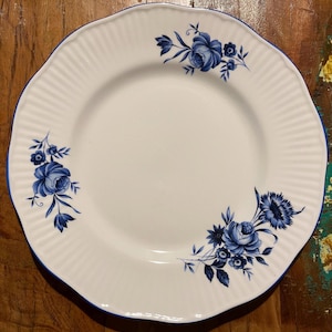 Blue & White Royal Crest Salad Plates