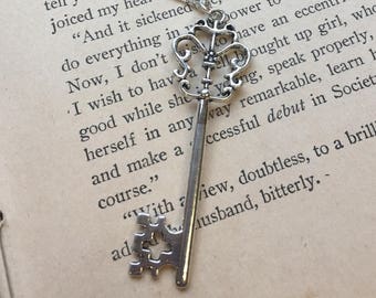 The Mindy Necklace - Large Skeleton Key Necklace