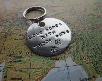 The Luther Dog Tag - Love Comes With Muddy Paws Dog Tag