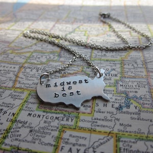 The Wilma Necklace Midwest Love Pendant Necklace or Key Chain image 2