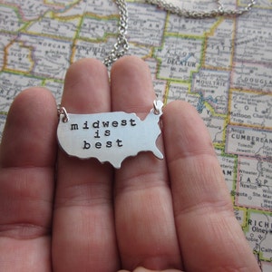 The Wilma Necklace Midwest Love Pendant Necklace or Key Chain image 3