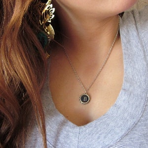 The Mildred Necklace. Vintage Typewriter Key Necklace