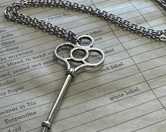 The Clinton Necklace - Large Skeleton Key Necklace
