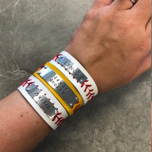 Custom Softball or Baseball Cuff Bracelet