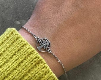 Tree of Life Dainty Chain Bracelet