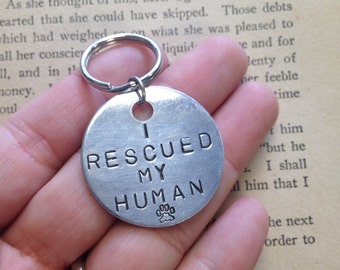 The Ronald Tag - I Rescued My Human Vanity Dog Tag