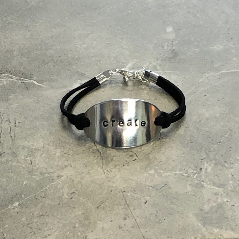 The Helen Bracelet Custom Hand Stamped Leather Bracelet image 4