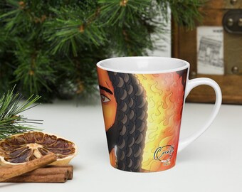 25% OFF Latte Mug  “Fire & Water”| Duality Art Mug | Masculine + Feminine Energy