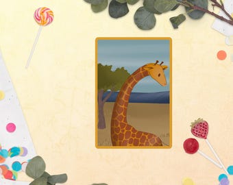 25% OFF "Look up Little One" | Giraffe Stickers | Art Design | Kids Stickers | Children