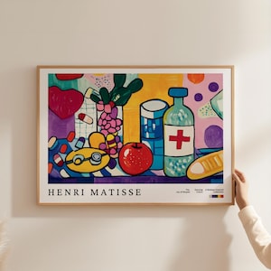 Henri Matisse Medizin Kunst, Apotheker Druck, Krankenpflege Medizinische Pill Poster, Apotheke Studenten Poster, Doktor Klinik Drucke