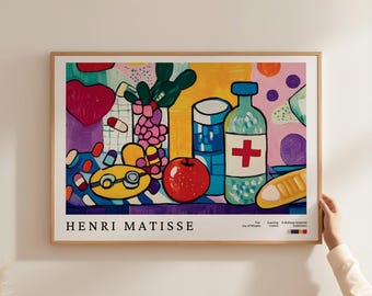 Henri Matisse Medicinkonst, Farmaceutisk farmaceuttryck, Omvårdnad Medicinska Pilleraffisch, Apoteksstudentaffischer, Läkarkliniktryck
