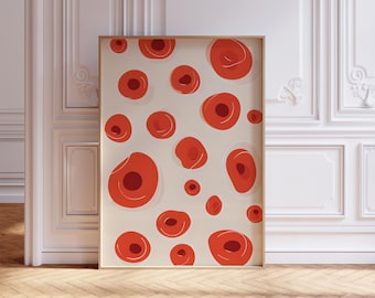 Red Blood Cells Pathology Art, Healthcare Clinic Anatomy Print, Printable Hematology Nurse Poster, Laboratory Prints for Medical Science