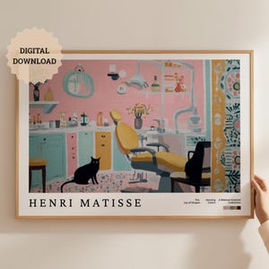 Dentist Waiting Room Poster, Printable Wall Art for Dentistry, Modern Dental Office Print, Hygienist Clinic Posters, Orthodontic Room Prints