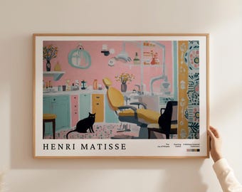 Dentist Waiting Room Poster, Printable Wall Art for Dentistry, Modern Dental Office Print, Hygienist Clinic Posters, Orthodontic Room Prints