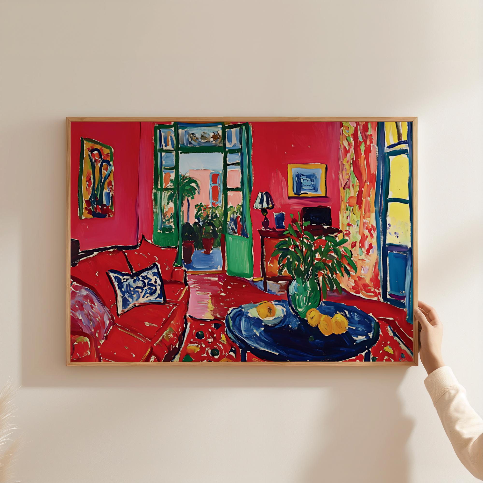 ミッドセンチュリーモダン抽象画、アンリ・マティスの絵画（印刷可能