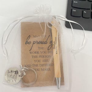 Bloc-notes de remerciement avec stylo - Cadeau de remerciement pour enseignant, Cadeau de remerciement, Cadeau pour éducateur et enseignant, Cadeau de remise des diplômes, Cadeau pour elle et lui