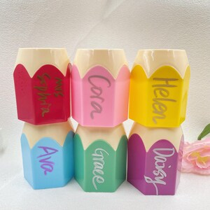 Portapenne personalizzato per insegnante, portapenne per scrivania, regalo per il ritorno a scuola, organizer da scrivania personalizzato, porta carte regalo, regalo per insegnante