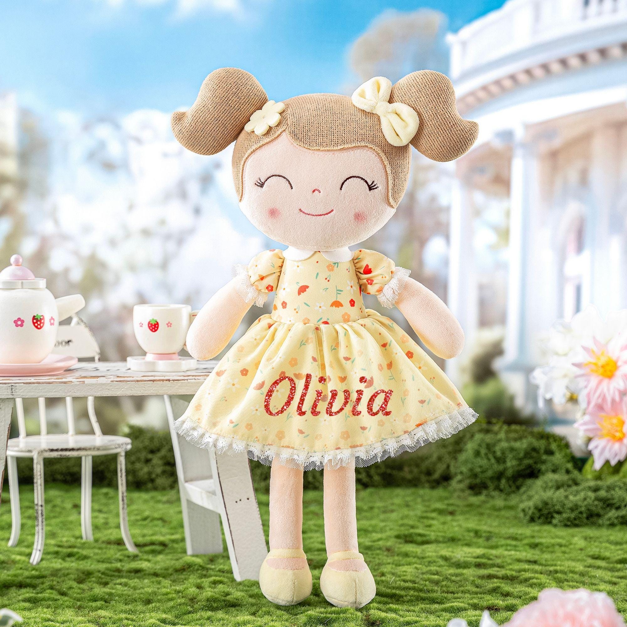 Gloveleya 人形 ベビードール ソフトラグドール ベビーガールギフト カーリースプリングガール 3個(7) 並行輸入品 卸売りのぬいぐるみラグドール子供のおもちゃ - 中国 布の人形、人形の